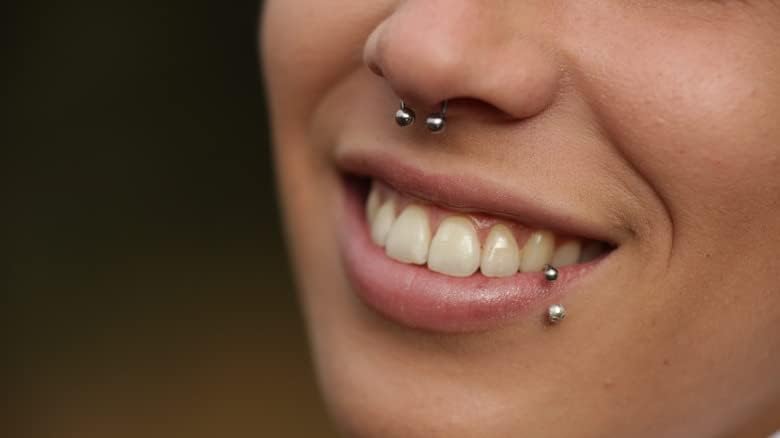 D.Bella 16G 14G Horseshoe Rings Surgical Steel Nose Septum Horseshoe Hoop Earring Eyebrow Tragus Lip Rings Daith Helix Piercing Jewelry for Women Men 6-12mm Smily Piercing Jewelry - Image 4